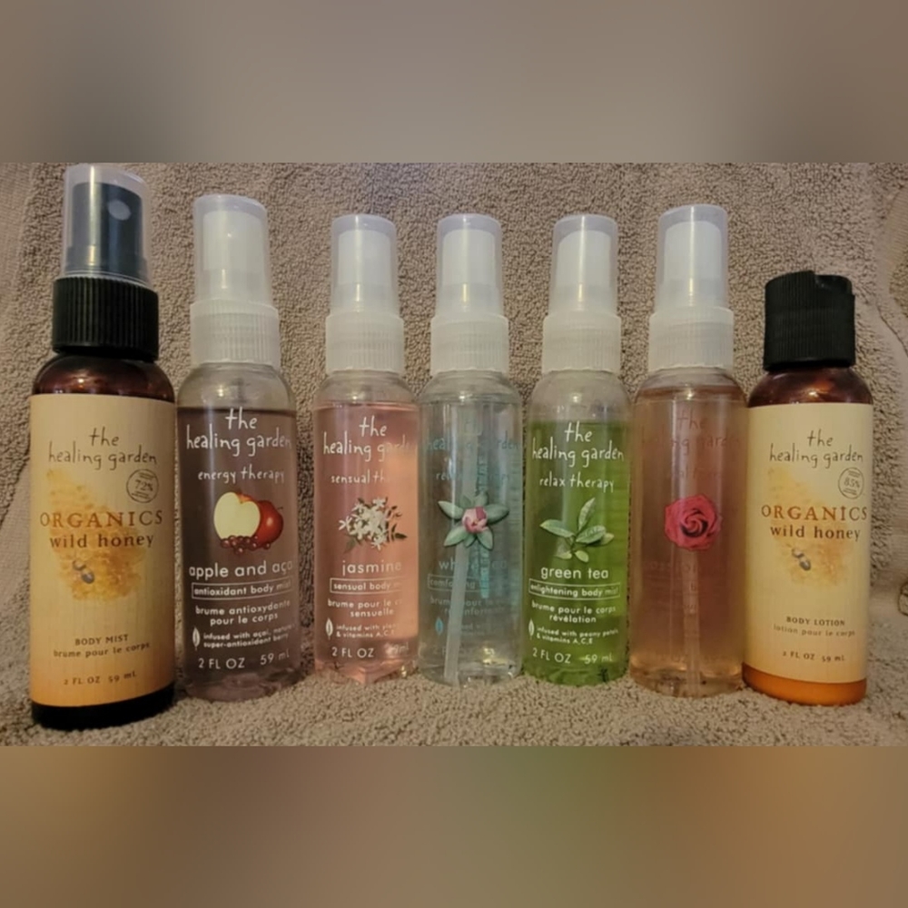The Healing Garden Body Mists and Lotion Assortment - 7 bottles